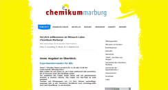 Desktop Screenshot of chemikum-marburg.de